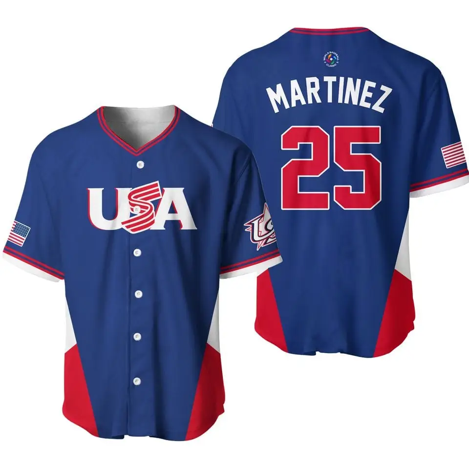Custom Team Usa Baseball 2026 World Baseball Classic Jersey