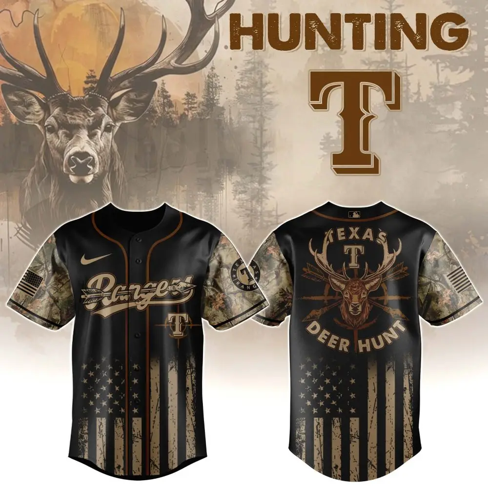 Custom Texas Deer Hunt Jersey – Camo & Stars Design For Outdoor Enthusiasts Custom Texas Deer Hunt Jersey – Camo & Stars Design For Outdoor Enthusiasts - Image 1