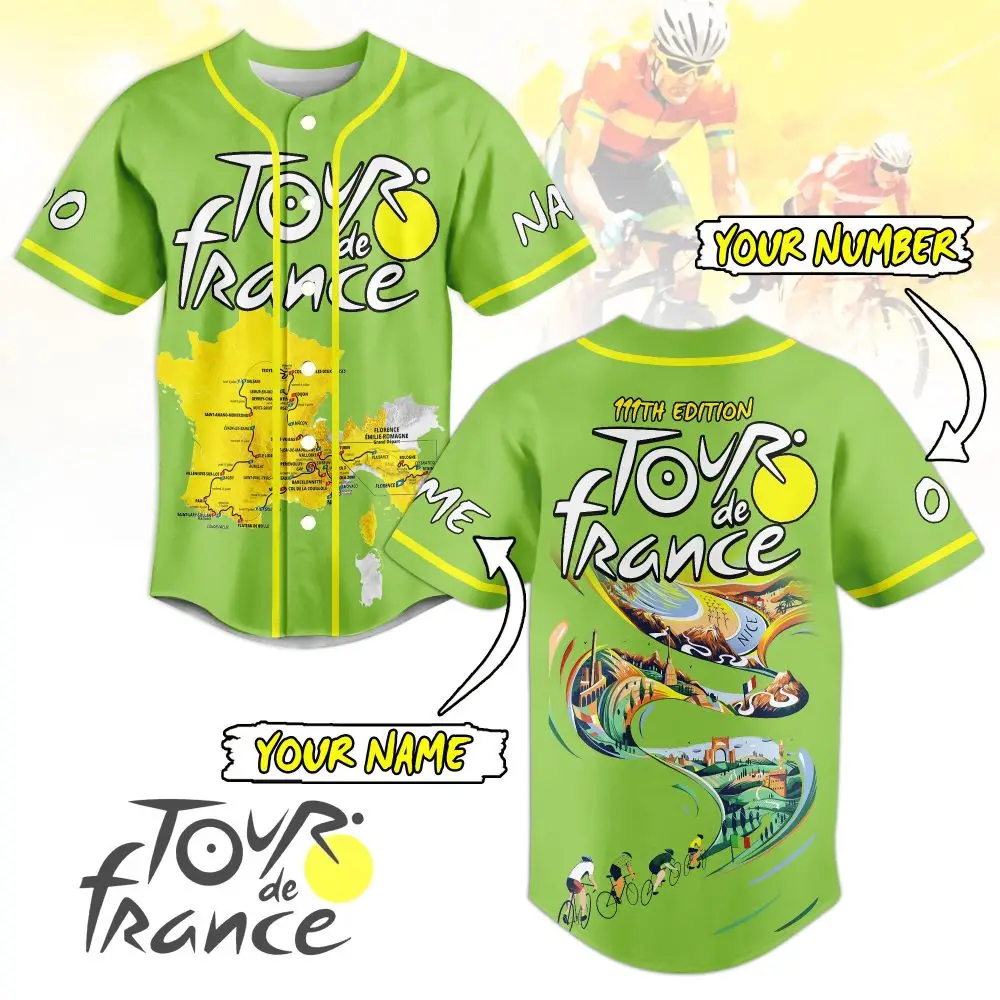 Custom Tour De France Jersey - Personalized Name & Number - Limited 111Th Edition Cycling Shirt