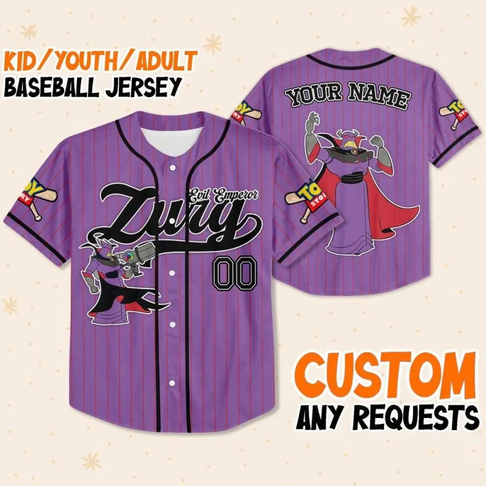 Custom Toy-Inspired Baseball Jersey - Kids/Youth/Adult Sizes - Personalize Yours!