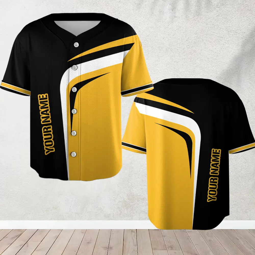 Custom Your Team Name Sport Bold Black & Gold Design For Ultimate Team Spirit
