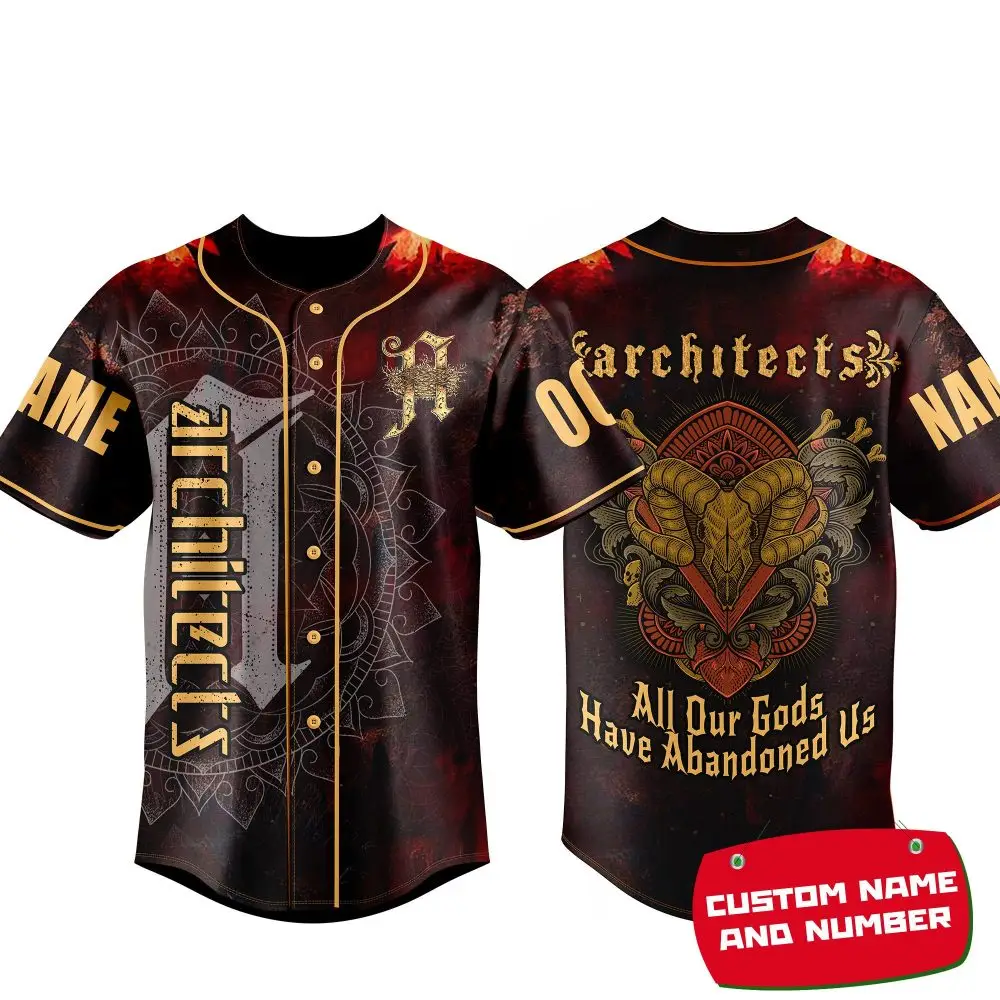 Customizable Architects Baseball Jersey - Unique Design & Personalization Available