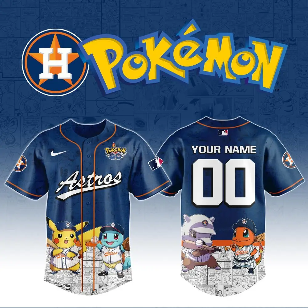 Customizable Astros Pokémon Jersey - Limited Edition Fan Gear For Collectors