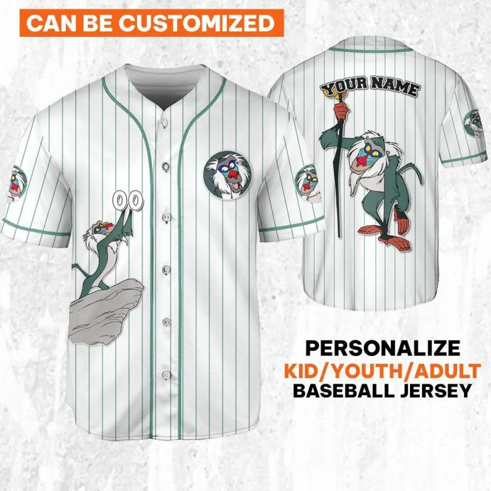 Customizable Baseball Jersey For Kids/Youth/Adults - Add Your Name & Design!