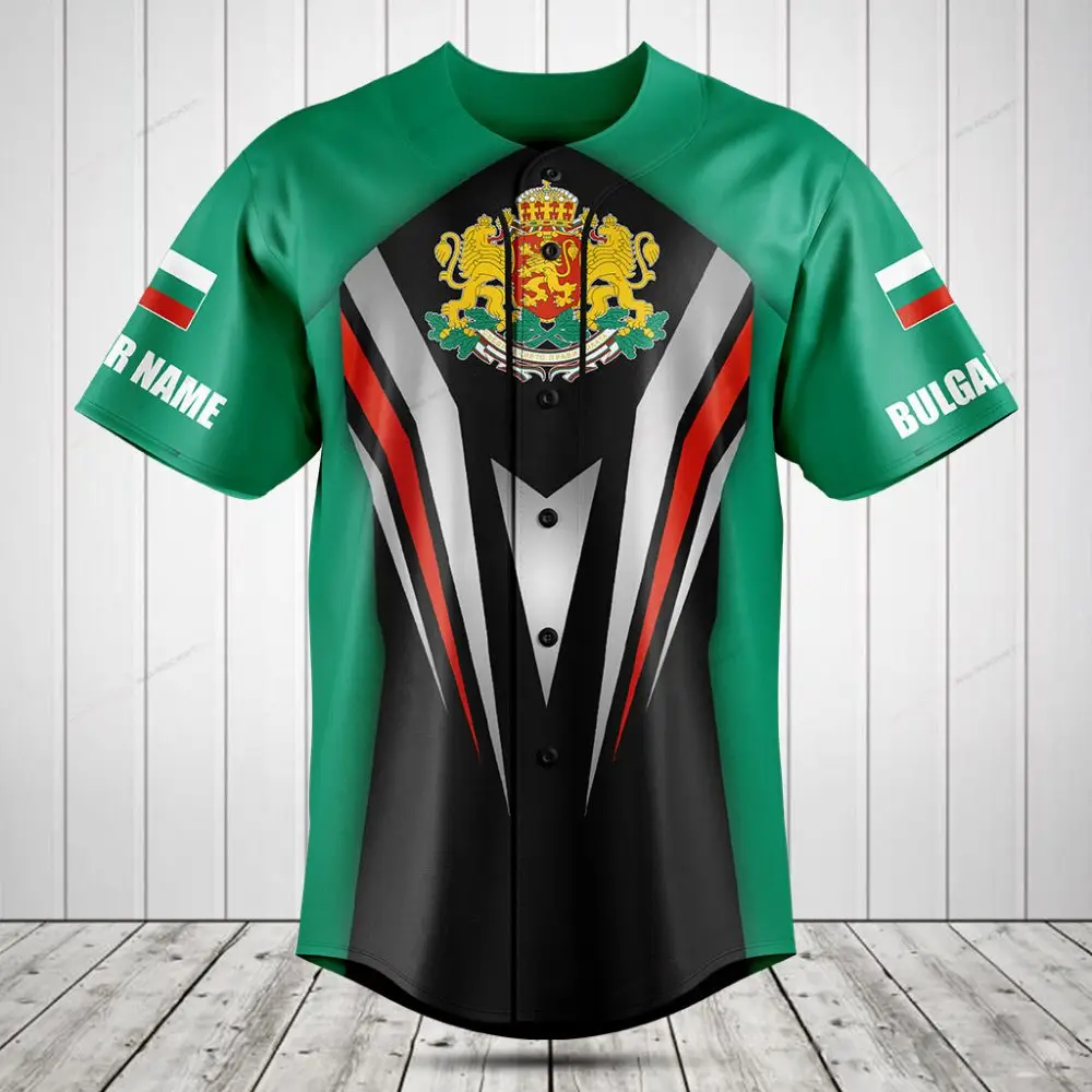Customizable Bulgarian Pride Jersey - Unique Design, Personalize Name & Number