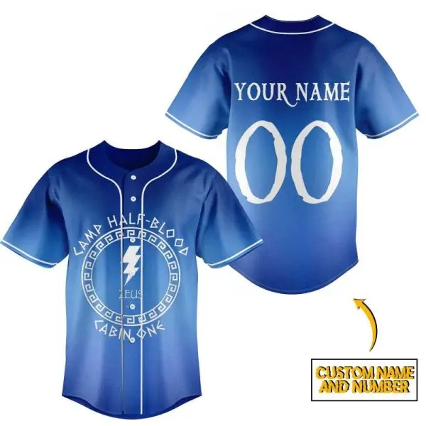 Customizable Camp Half-Blood Jersey – Add Your Name & Number – Perfect Gift For Fans!