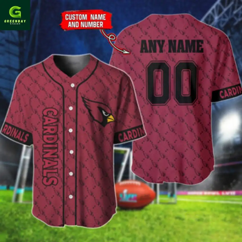 Customizable Cardinals Jersey - Add Your Name & Number - Perfect Gift!