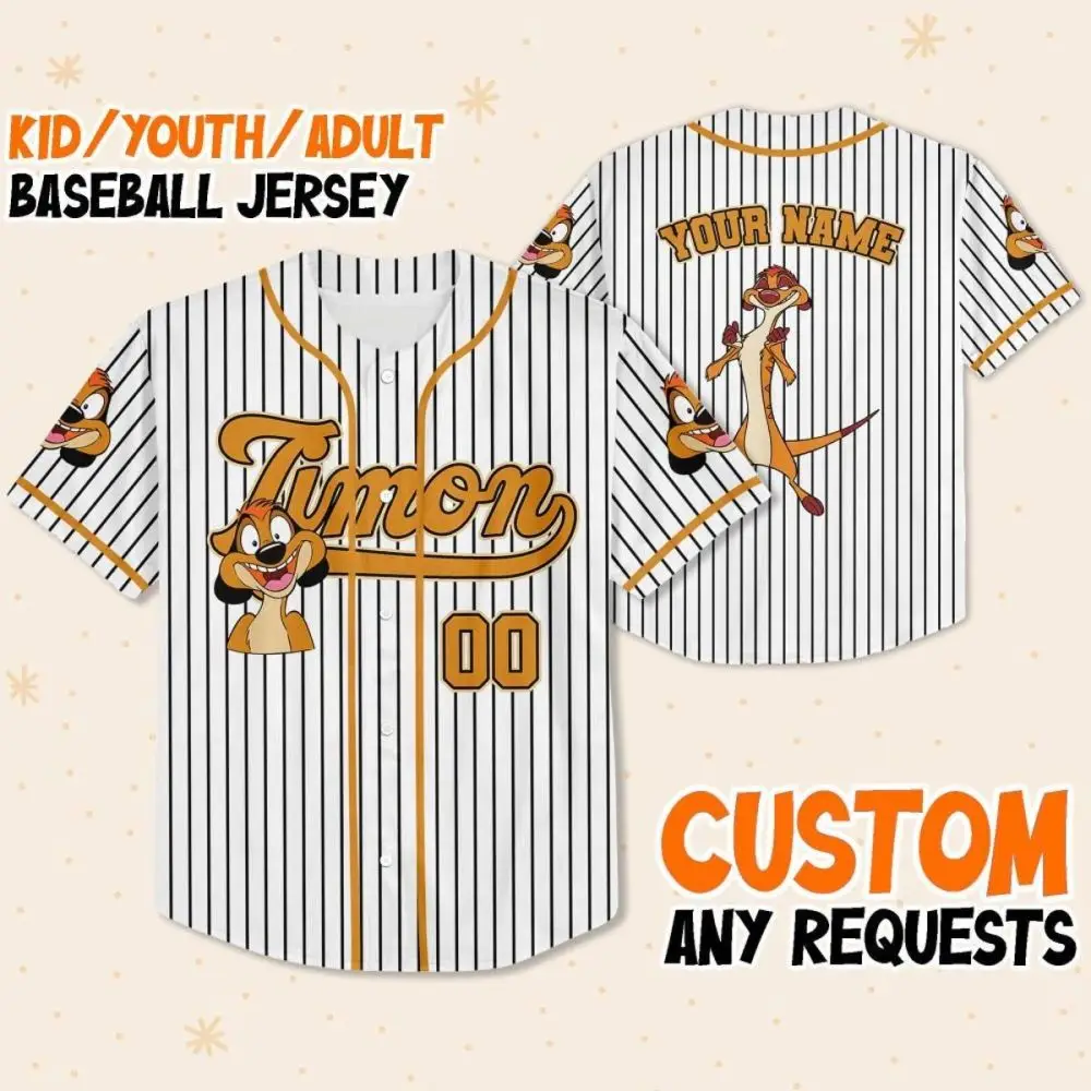 Customizable Kids/Youth/Adult Baseball Jersey - Add Your Name & Design - Perfect Gift!