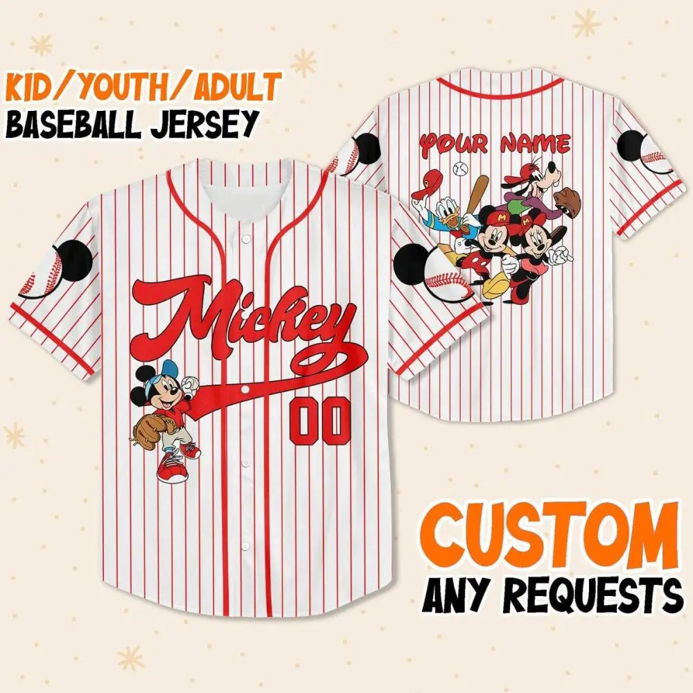 Customizable Kids/Youth/Adult Baseball Jersey - Personalize With Your Name! Customizable Kids/Youth/Adult Baseball Jersey - Personalize With Your Name! - Image 1