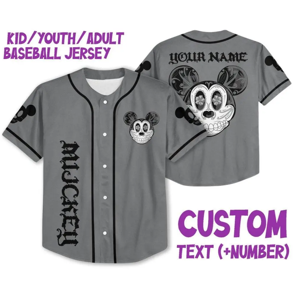 Customizable Kids/Youth/Adult Baseball Jersey - Personalized Name & Number Design