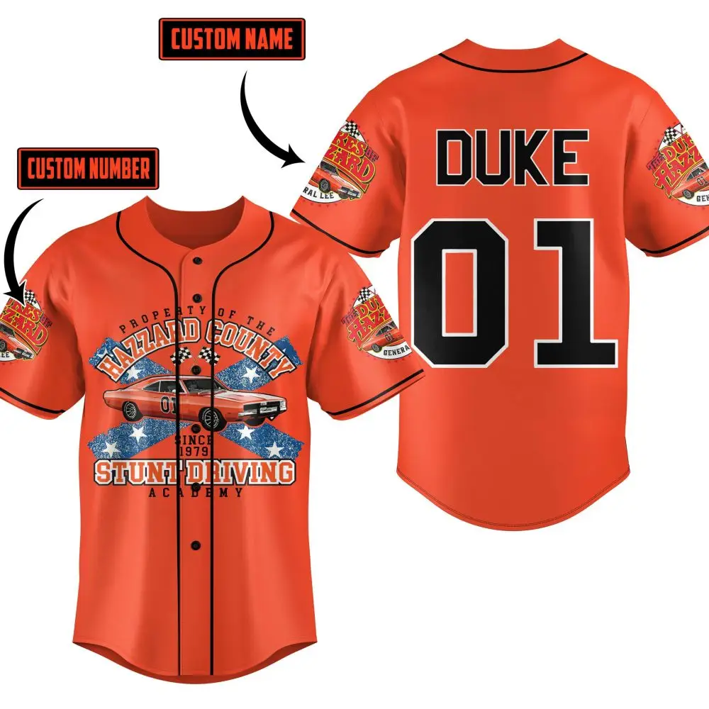 Customizable Orange Stunt Driving Jersey - Add Your Name & Number For A Unique Look!