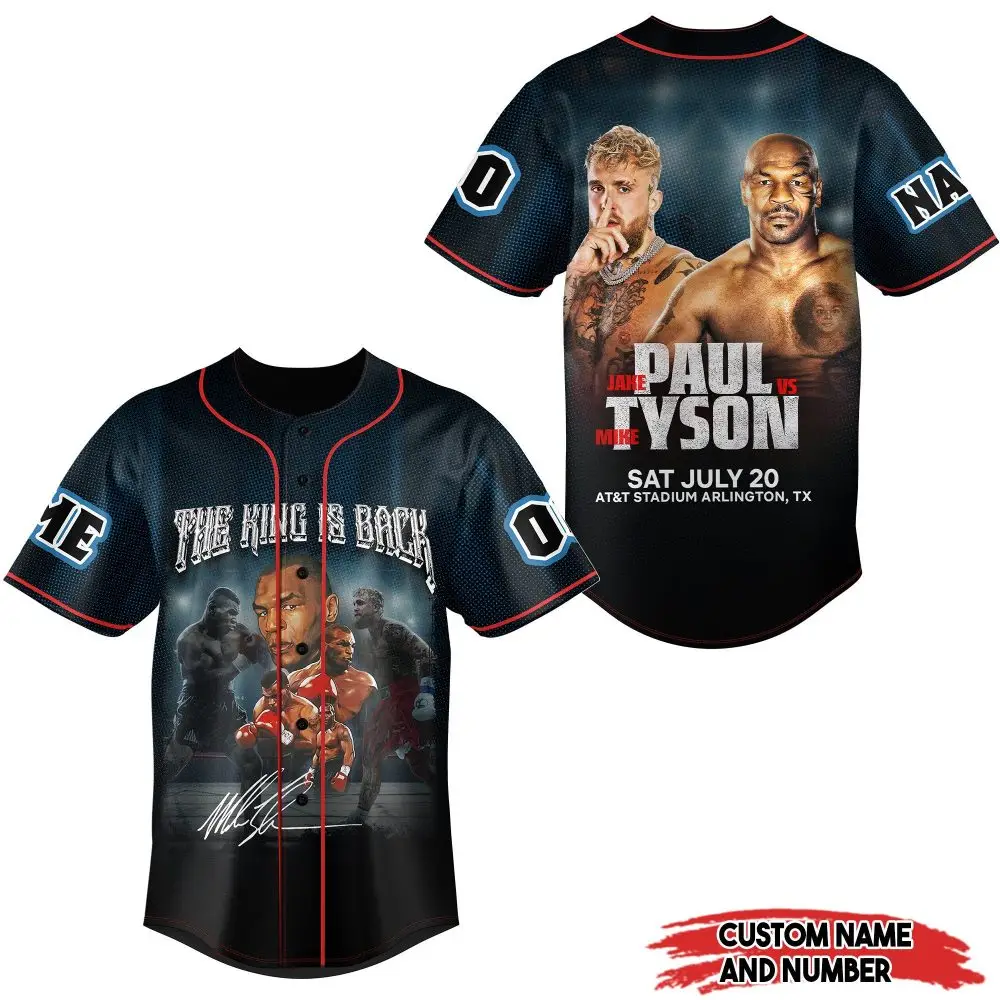 Customizable 'The King Is Back' Jersey - Limited Edition Event Shirt With Iconic Matchup Design