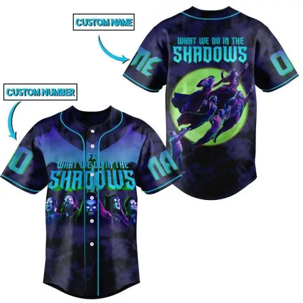 Customizable 'What We Do In The Shadows' Baseball Jersey - Add Your Name & Number!