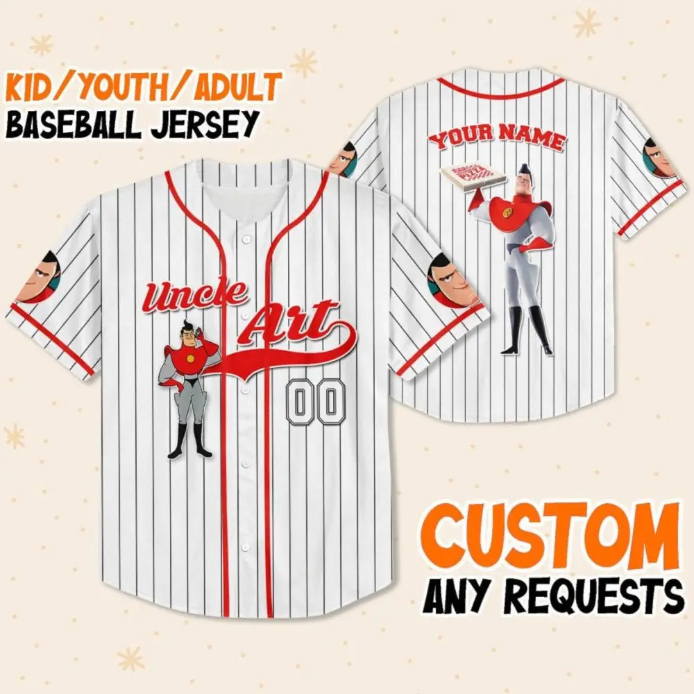 Customizable Youth/Adult Baseball Jersey - Add Your Name & Design For Unique Style