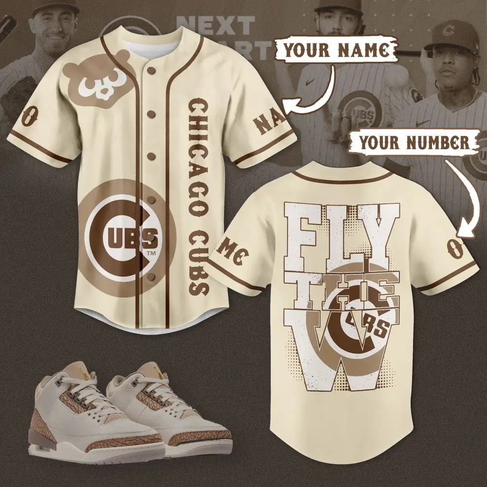 Customize Your Chicago Cubs Jersey & Shoes Set – Add Name & Number For Ultimate Fan Gear! Customize Your Chicago Cubs Jersey & Shoes Set – Add Name & Number For Ultimate Fan Gear! - Image 1
