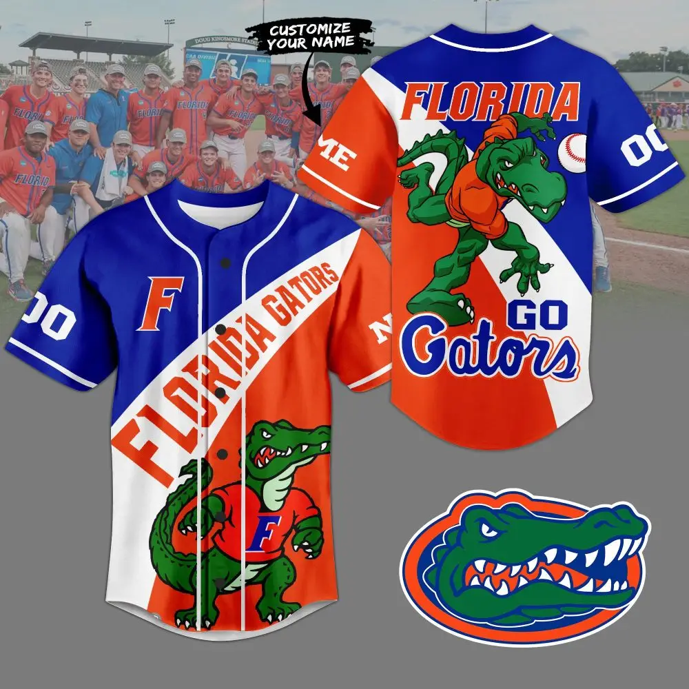 Customize Your Florida Gators Baseball Jersey - Vibrant Alligator Design, Perfect For Fans!