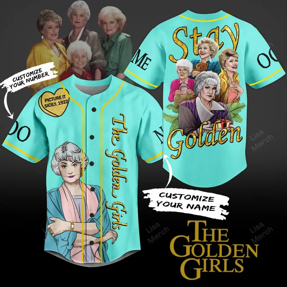 Customize Your Own Golden Girls Jersey – Stay Golden With Personalized Name & Number!