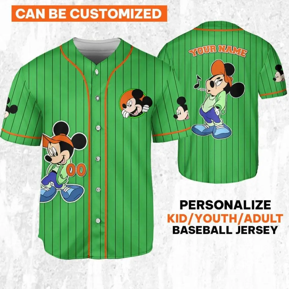 Customize Your Own Mickey Baseball Jersey - Kids/Youth/Adult Sizes Available