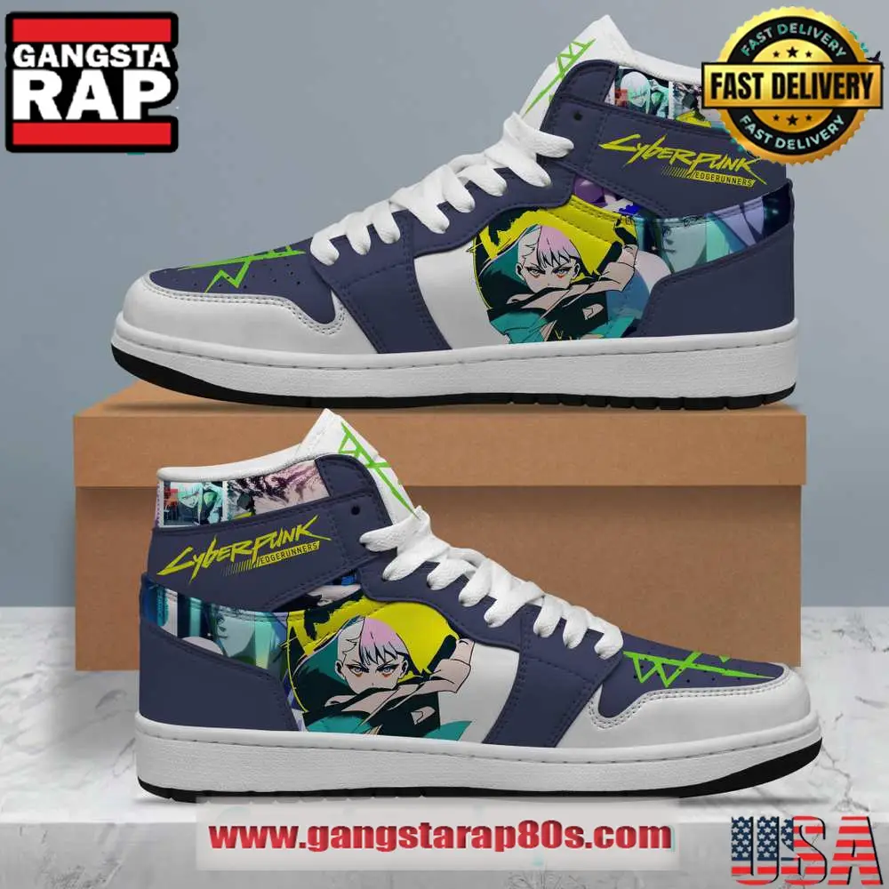Cyberpunk Edgerunners Limited Edition Air Jordan 1 Sneakers Shoes