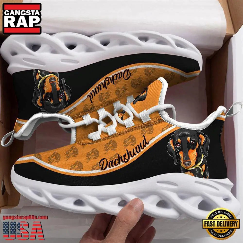 Dachshund Dogs Lover Max Soul Shoes, Running Sneakers Dachshund Dogs Lover Max Soul Shoes, Running Sneakers - Image 1