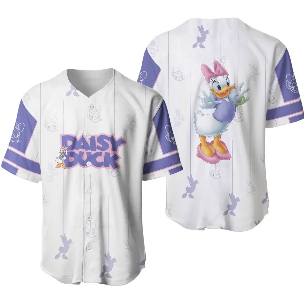 Daisy Duck Baseball Jersey – Stylish Disney Apparel For Fans