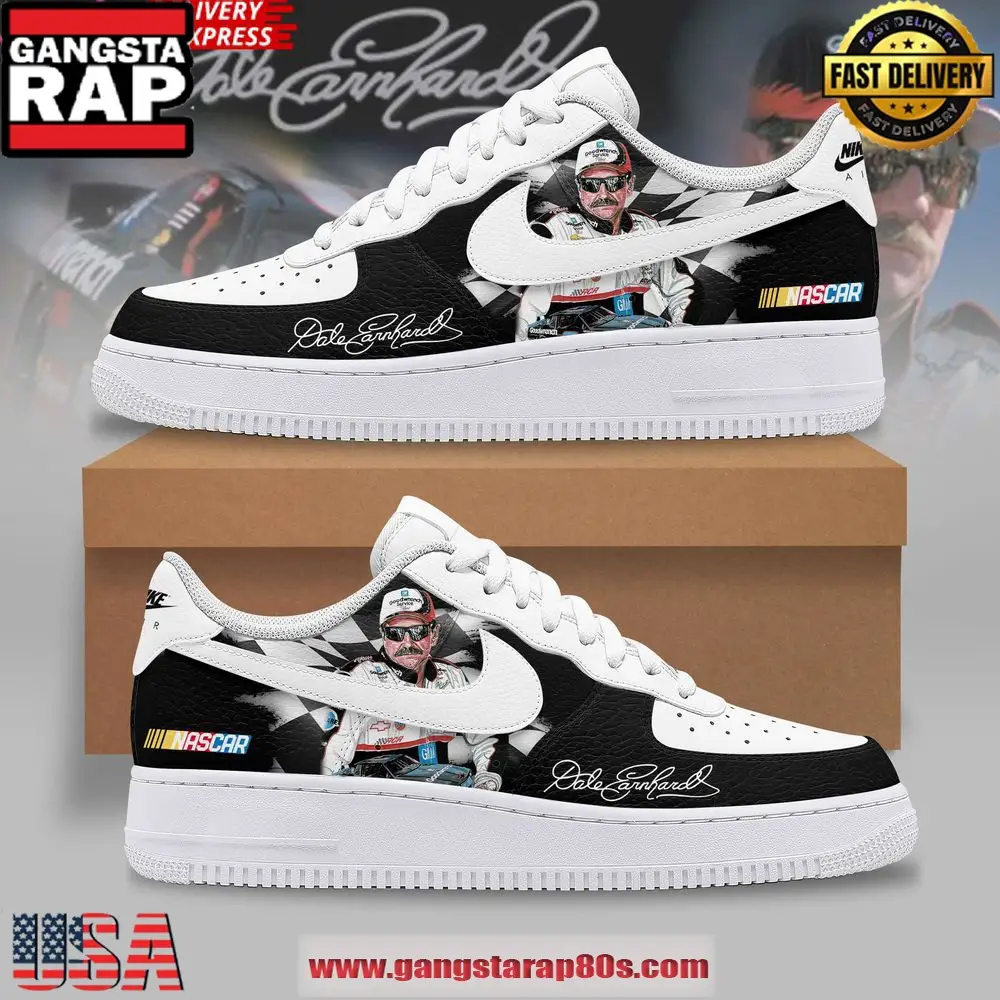 Dale Earnhardt F1 Limited Edition Air Force 1 Running Sneakers Shoes Dale Earnhardt F1 Limited Edition Air Force 1 Running Sneakers Shoes - Image 1