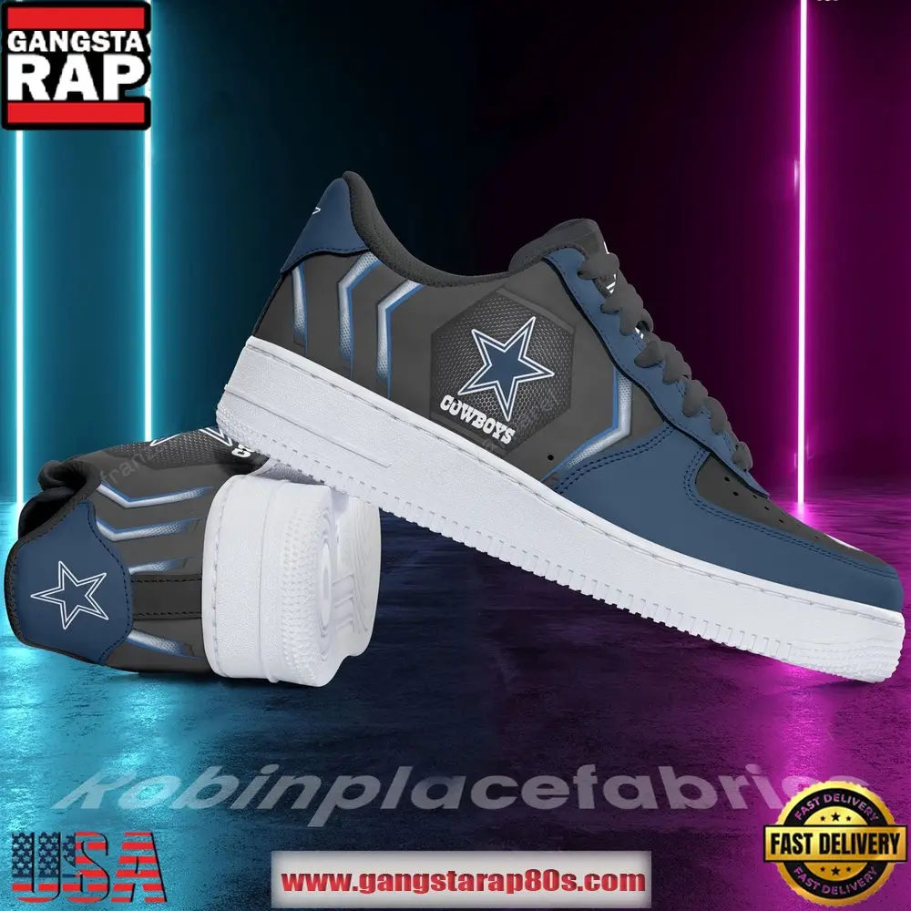 Dallas Cowboys New Edition Air Force 1 Running Sneakers Shoes Dallas Cowboys New Edition Air Force 1 Running Sneakers Shoes - Image 1