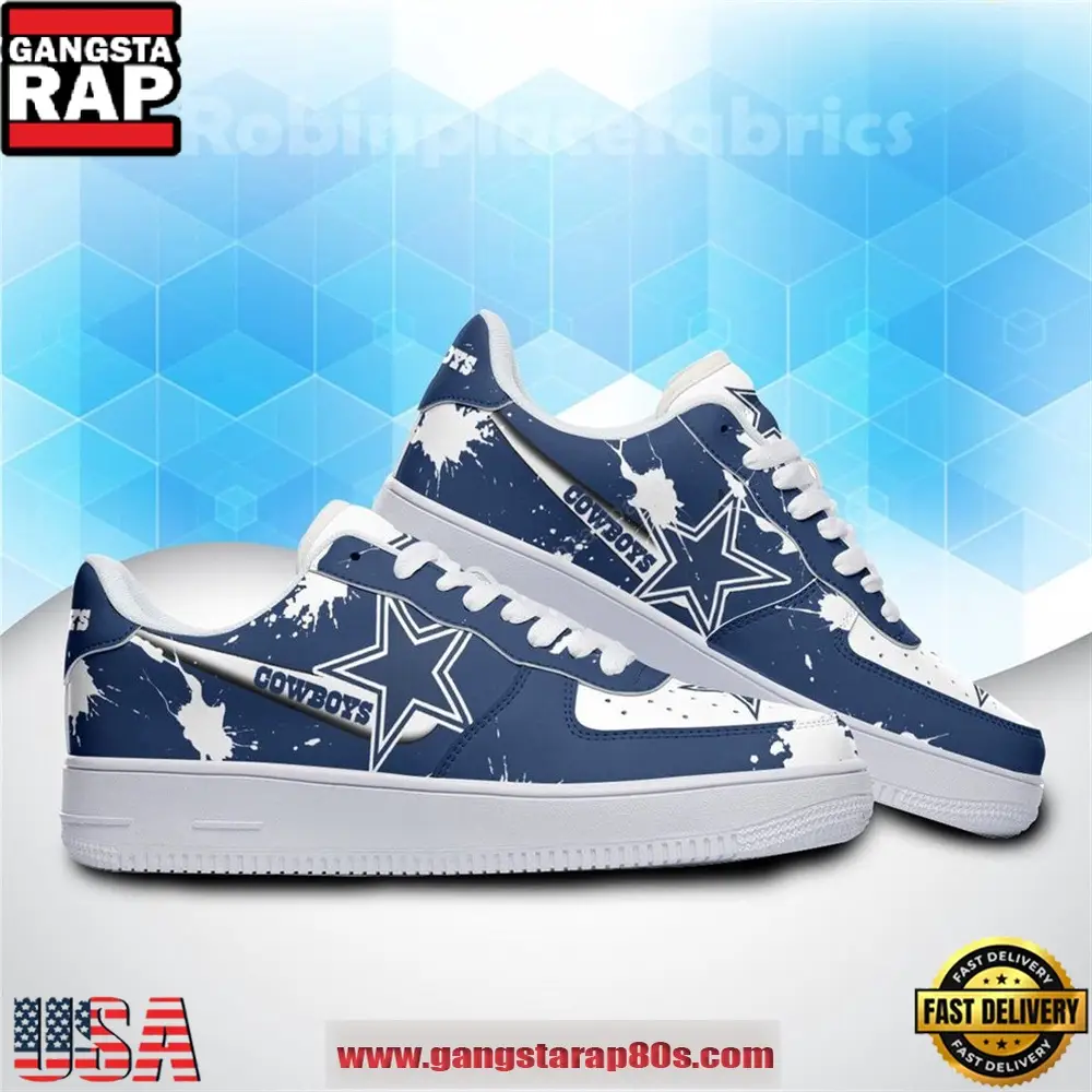 Dallas Cowboys Nike AF 1 Running Sneakers Shoes