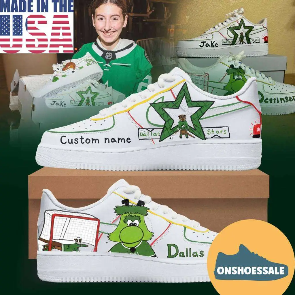 Dallas Stars Custom Made For Fans Air Force 1 Shoes, Gifts for Fans - Best Gift Shoes