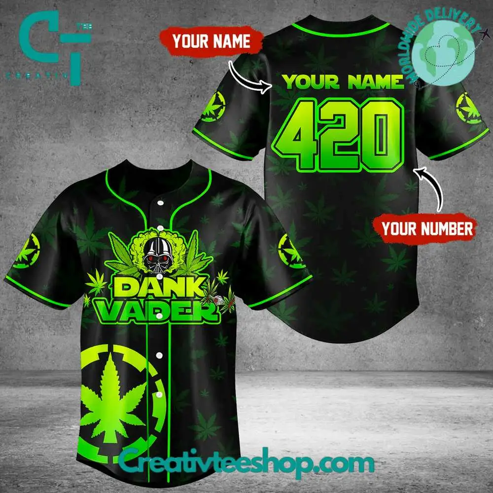 Dank Varder 420 Custom Name Baseball Jersey