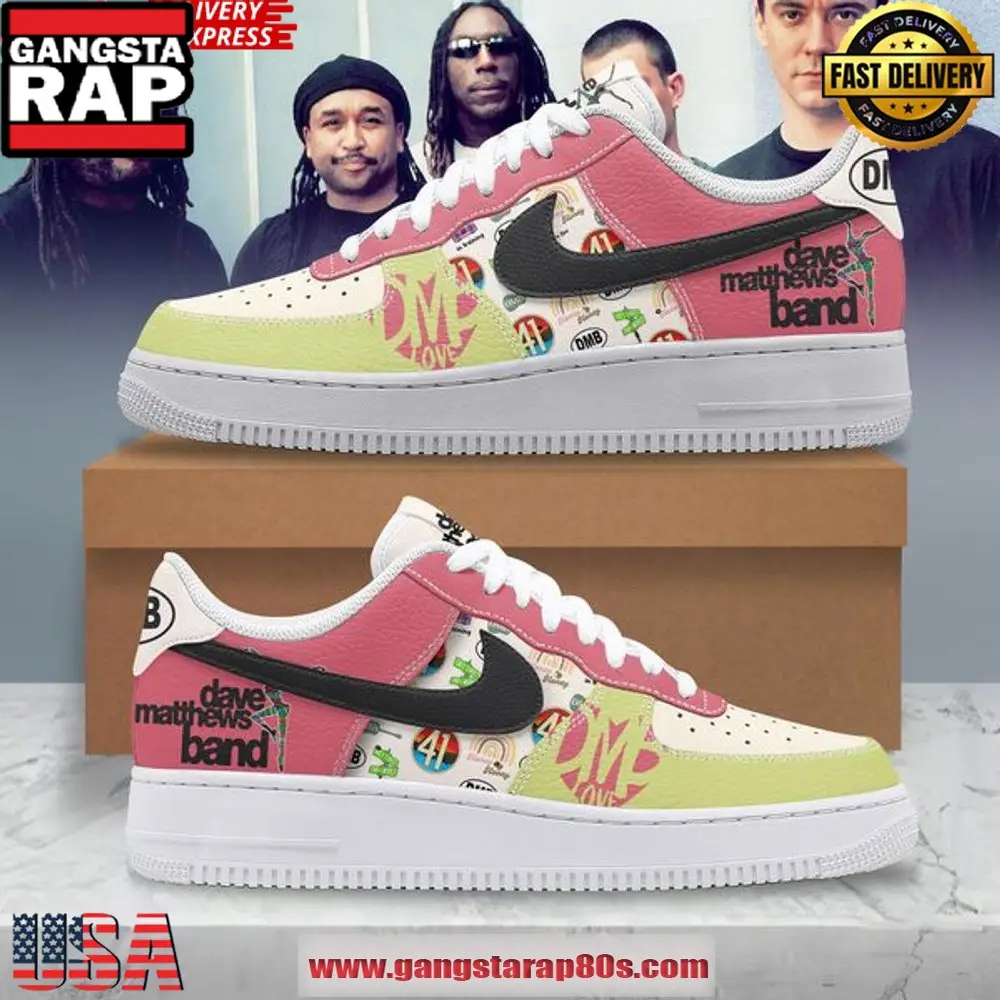 Dave Matthews Band DMB Love Air Force 1 Running Sneakers Shoes