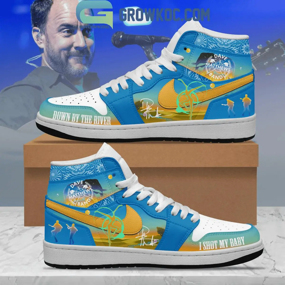 Dave Matthews Band Down By The River Air Jordan 1 Shoes