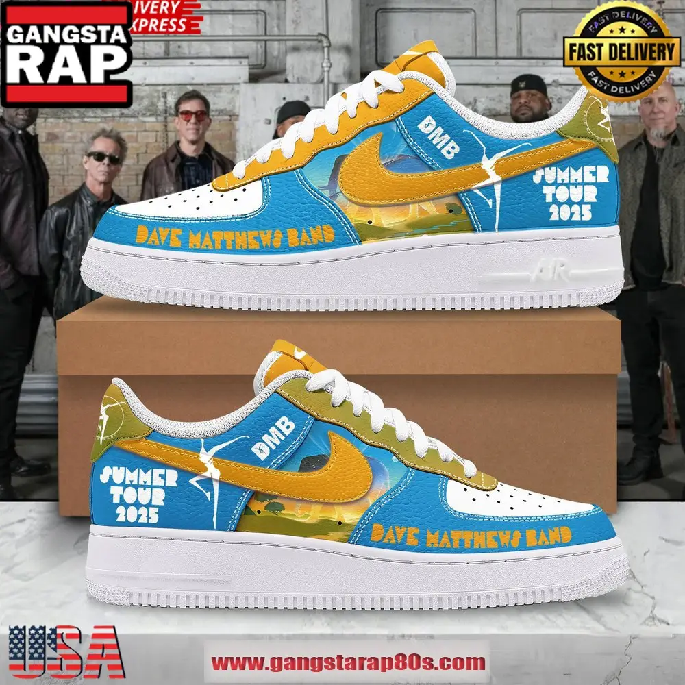 Dave Matthews Band Summer Tour 2025 Air Force 1 Running Sneakers Shoes