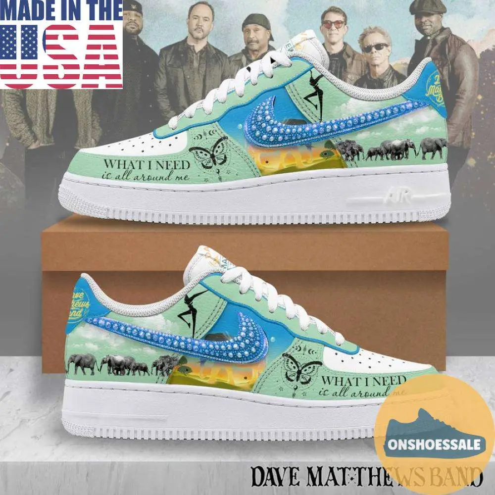Dave Matthews Band What I need is all around me Air Force Shoes, Gift For Fans - Best Gift Shoes Dave Matthews Band What I need is all around me Air Force Shoes, Gift For Fans - Best Gift Shoes - Image 1