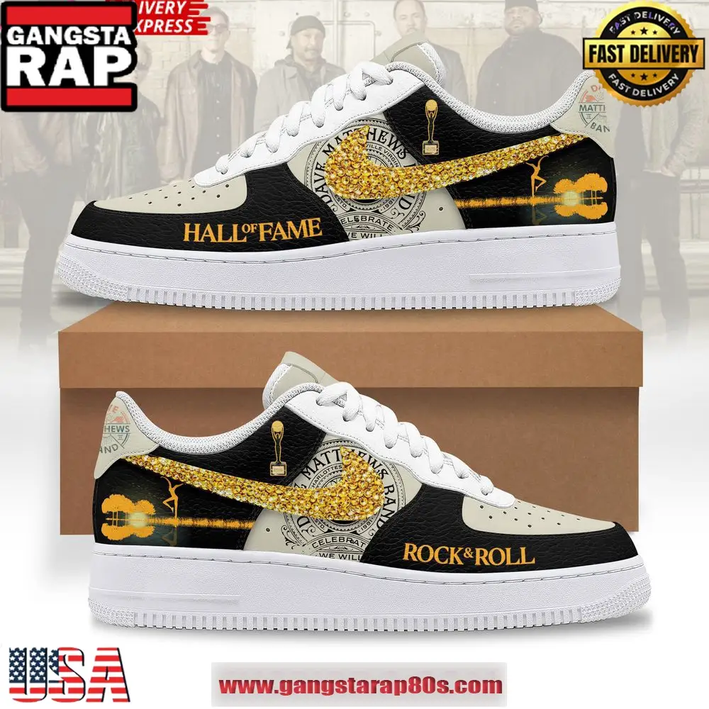 Dave Matthews Rock & Roll Hall of Fame Limited Air Force 1 Sneakers Shoes Dave Matthews Rock & Roll Hall of Fame Limited Air Force 1 Sneakers Shoes - Image 1