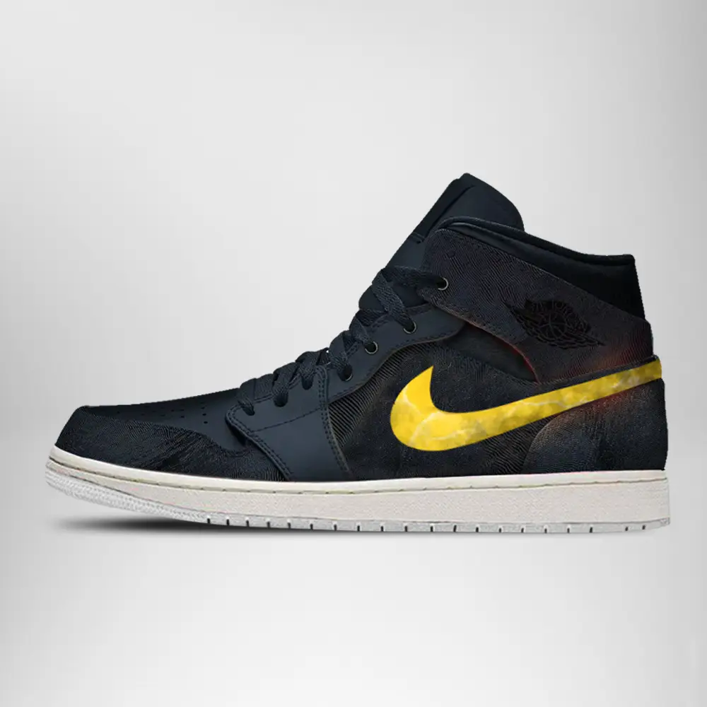DC Black Adam Air Jordan 1 High Top Shoes