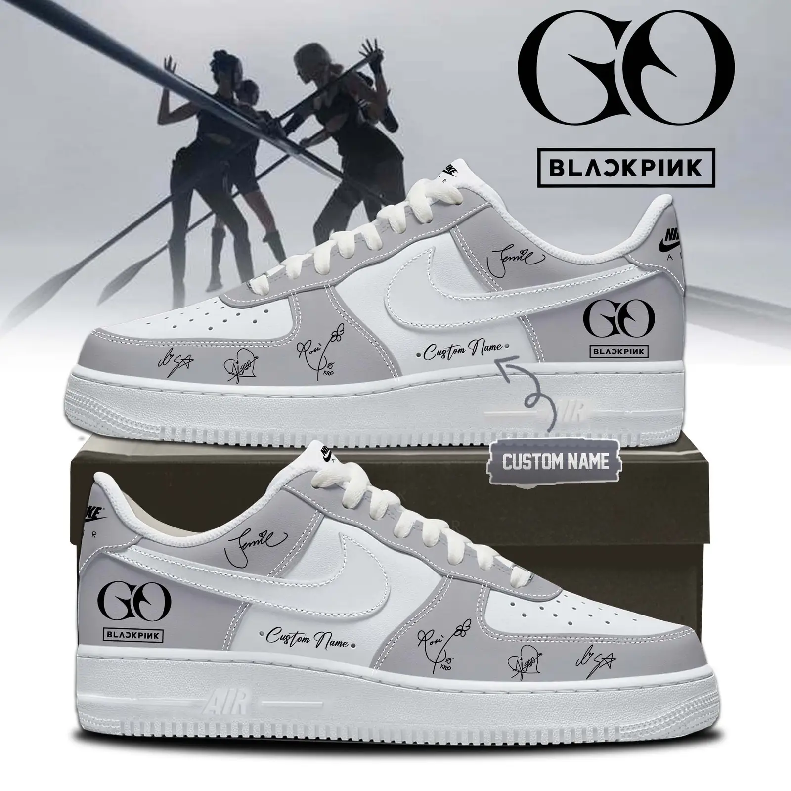 Deadline World Tour- Blackpink Limited Edition Air Force 1 Shoes V4 