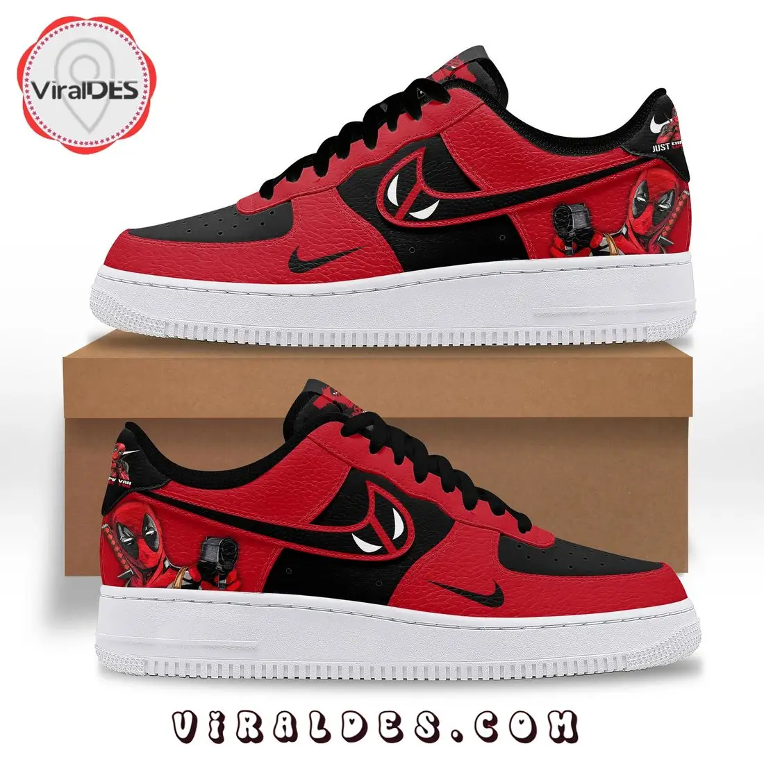 Deadpool 3 Special Deadpool & Wolverine Red Air Force 1 Sneaker