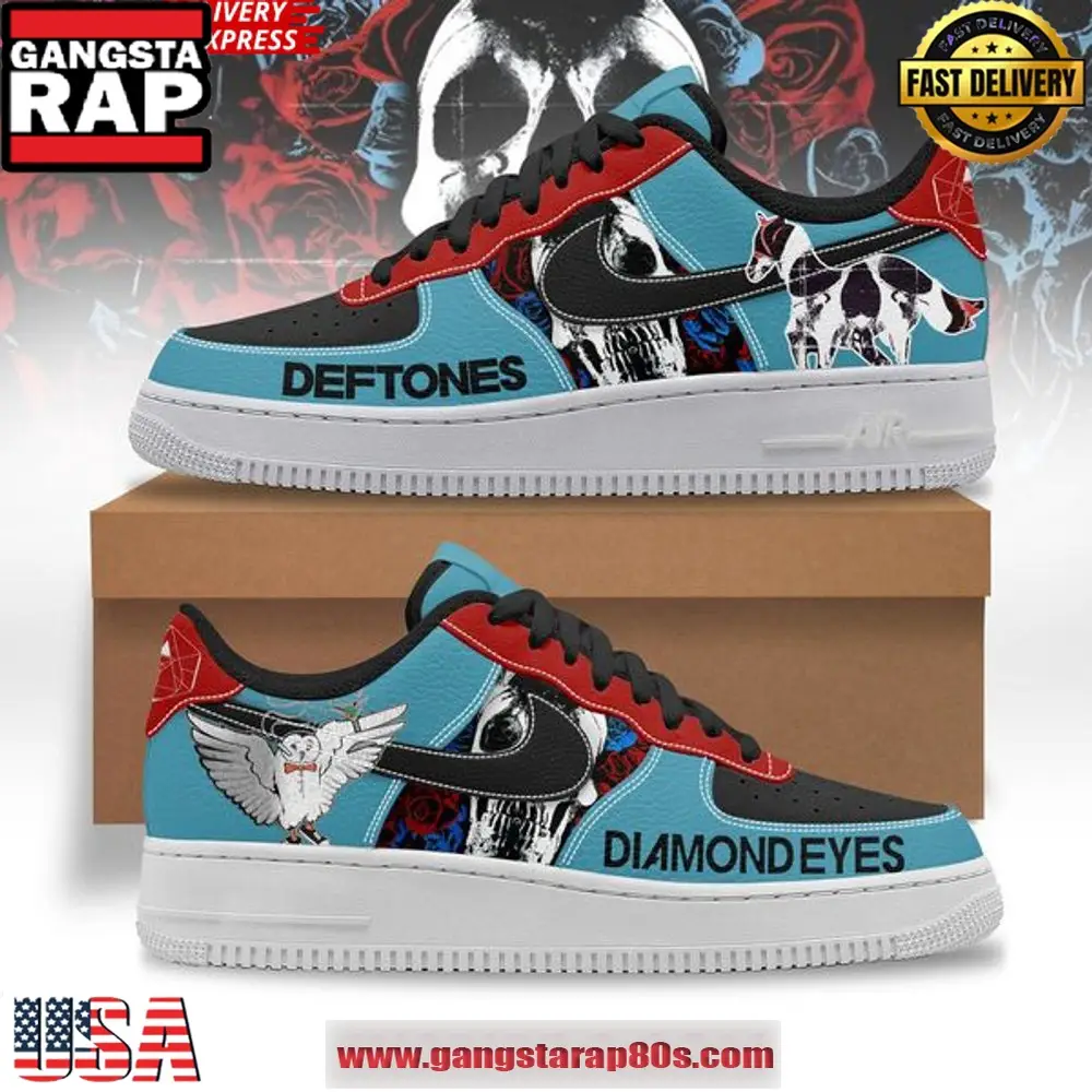 Deftones Diamond Eyes Nike New Edition Air Force 1 Sneakers Shoes Deftones Diamond Eyes Nike New Edition Air Force 1 Sneakers Shoes - Image 1