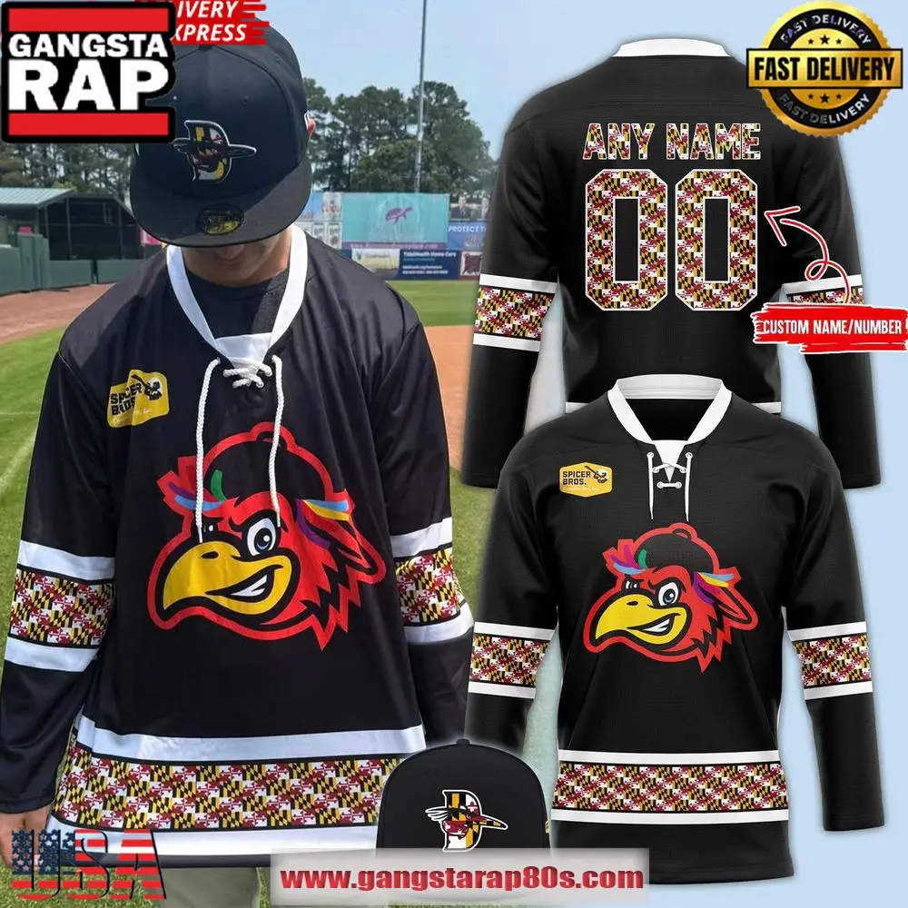 Delmarva Shorebirds x Spicer Bros 2025 Custom Hockey Jersey