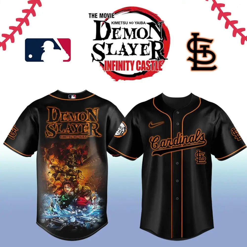 Demon Slayer Infinity Castle Baseball Jersey - Cardinals Edition, Anime Fan Apparel