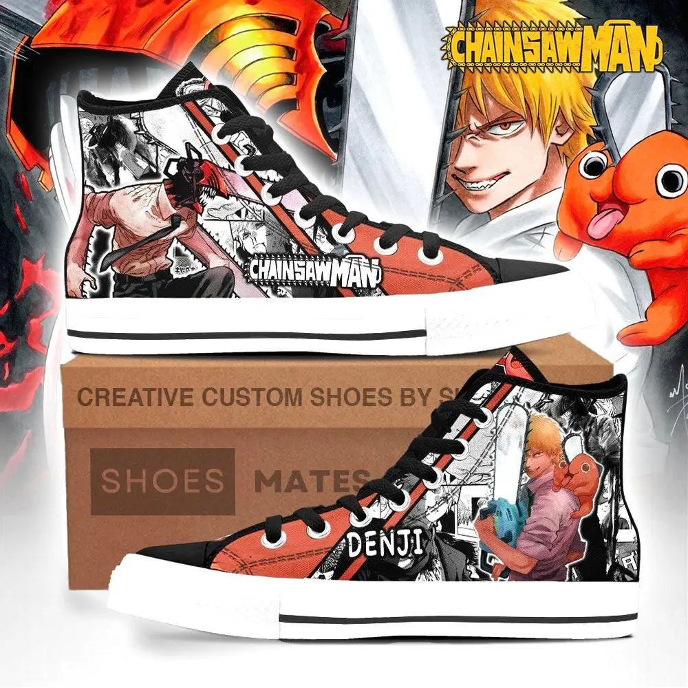 Denji Chainsaw Man High Top Shoes Denji Chainsaw Man High Top Shoes - Image 1
