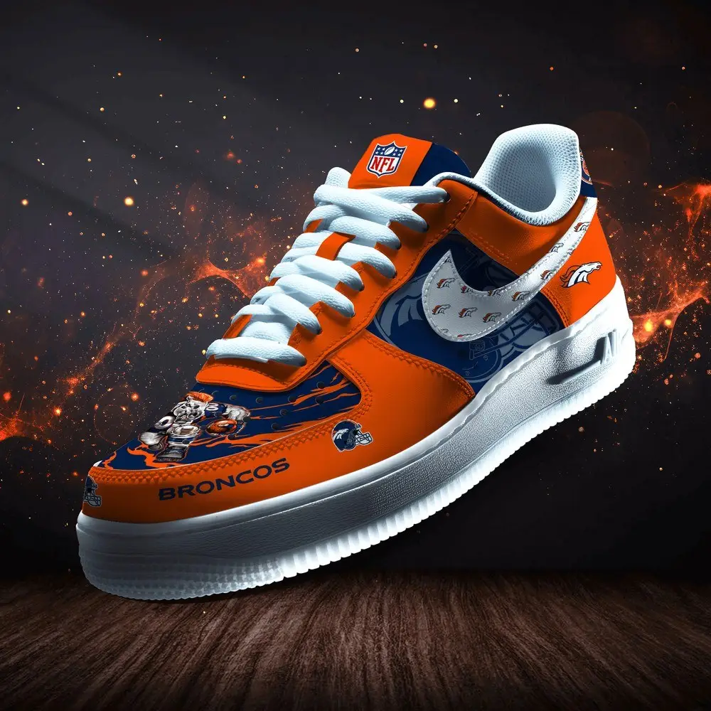 Denver Broncos Personalized Version 4 AF1 Shoes