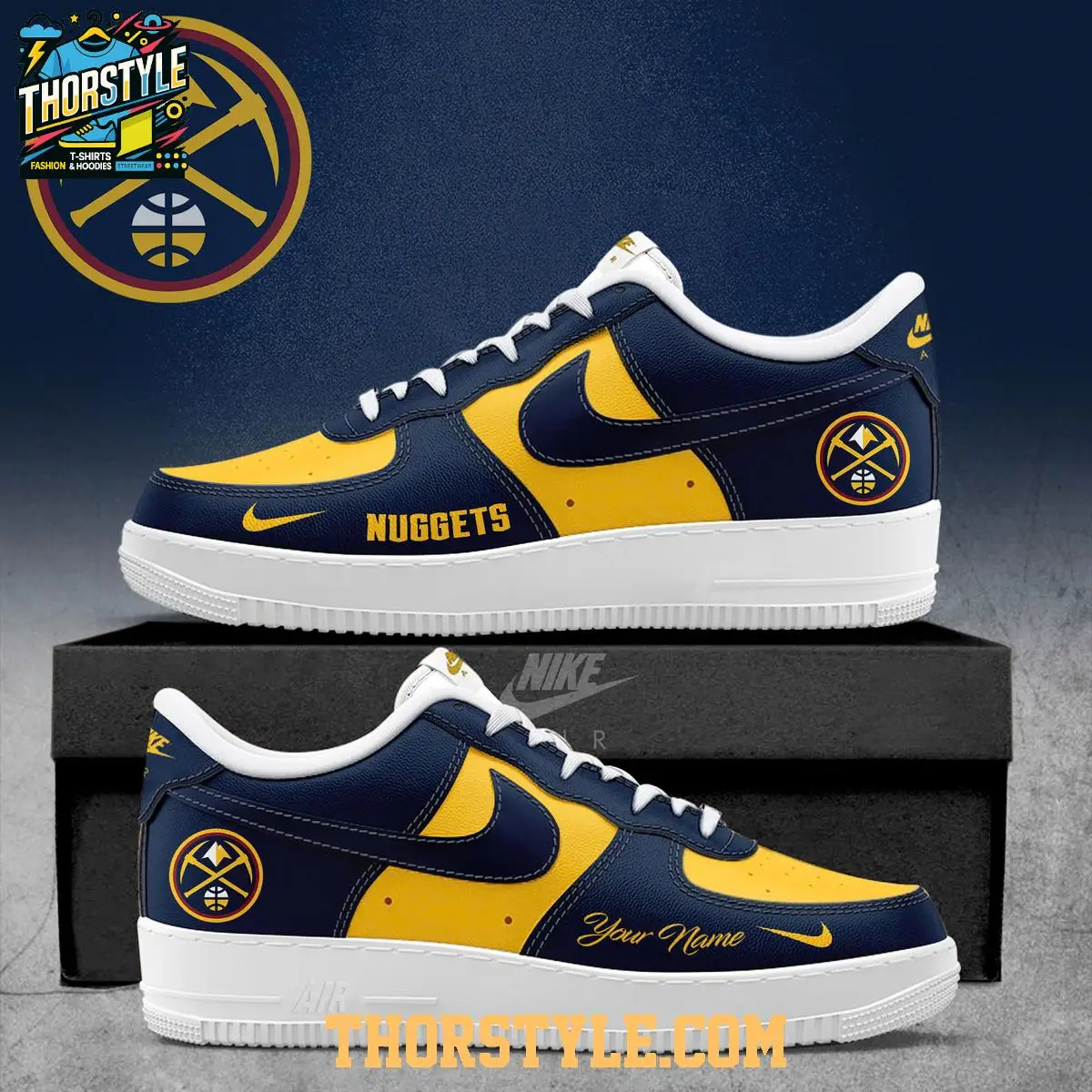 Denver Nuggets 2025 NBA Champions Personalized Air Force 1 Shoes