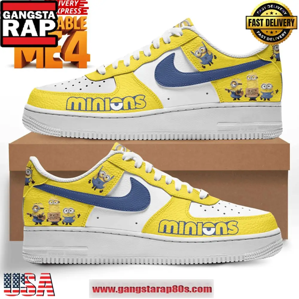 Despicable Me 4 Special Edition Air Force 1 Running Sneakers Shoes Despicable Me 4 Special Edition Air Force 1 Running Sneakers Shoes - Image 1