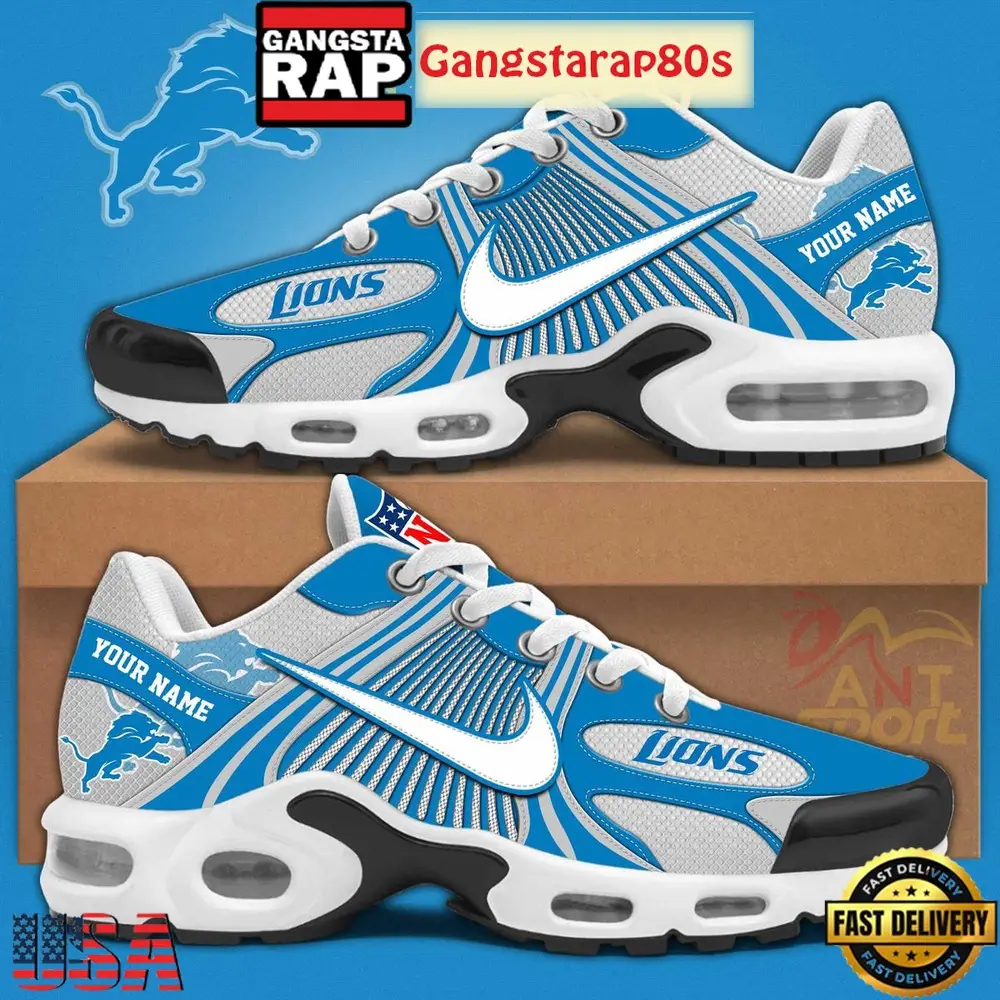Detroit Lions New Season 2025 Custom Air Max Plus Shoes