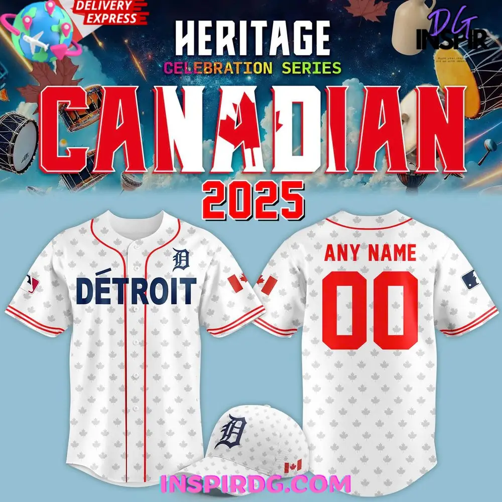 Detroit Tigers Canadian Heritage Night 2025 Baseball Jersey