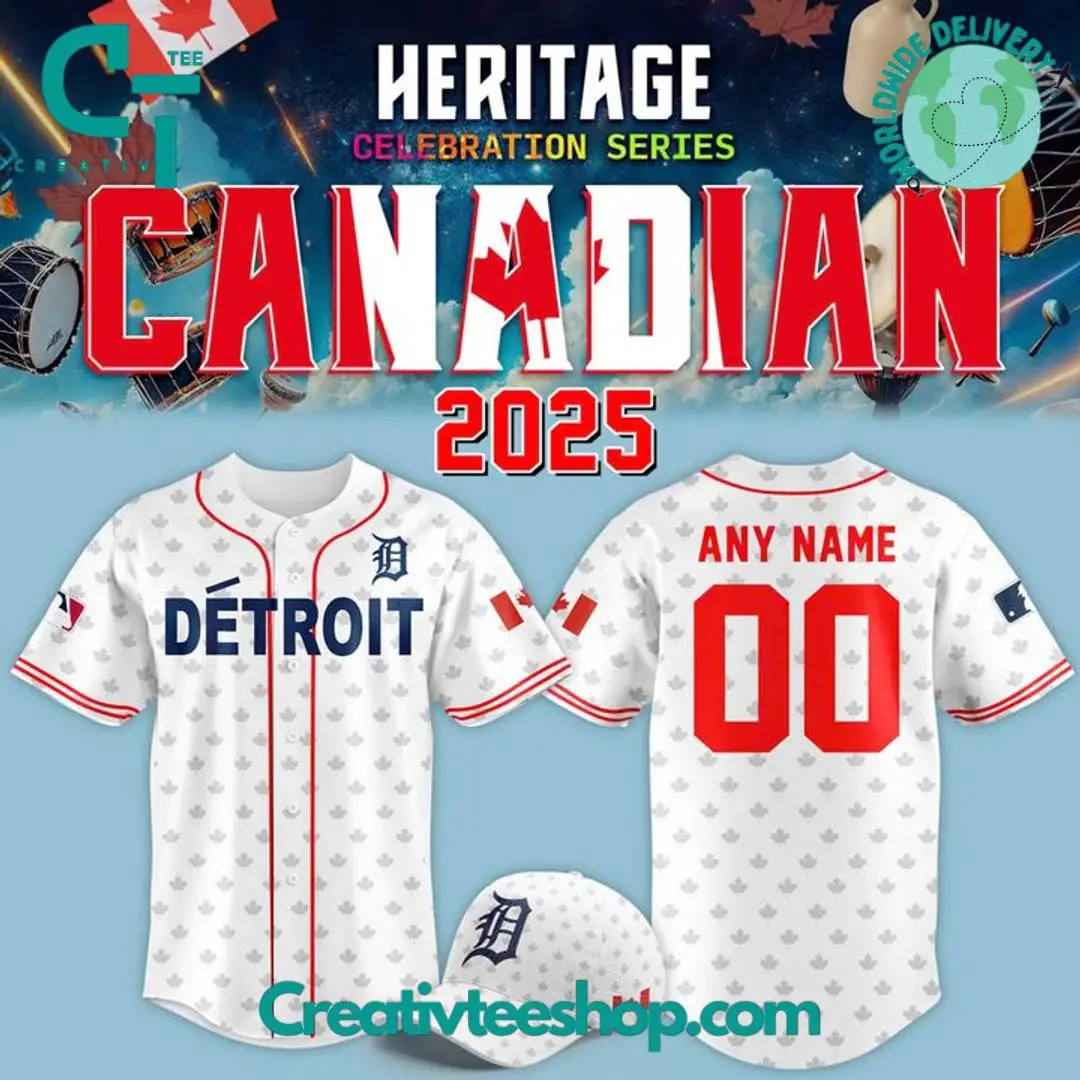 Detroit Tigers Canadian Heritage Night 2025 Special Baseball Jersey