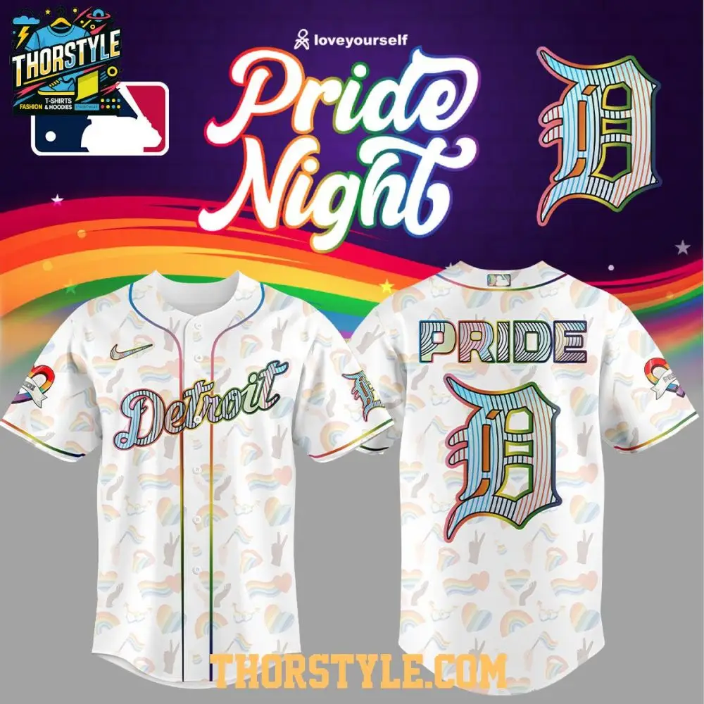 Detroit Tigers Celebration Lgbtq Pride Night 2025 Baseball Jersey