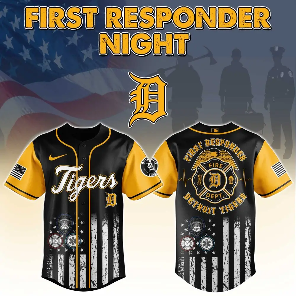 Detroit Tigers First Responder Night Jersey – Honor Heroes With Style & Pride!